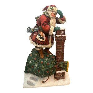 Ned Young Santas Dilemma First Edition 2001 Resin Christmas Figurine 7.5" Tall